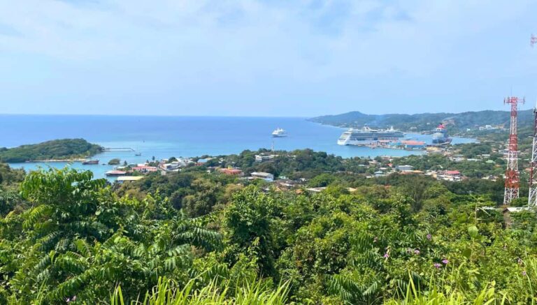 Port and commercial waterfront in Coxen Hole, Roatán